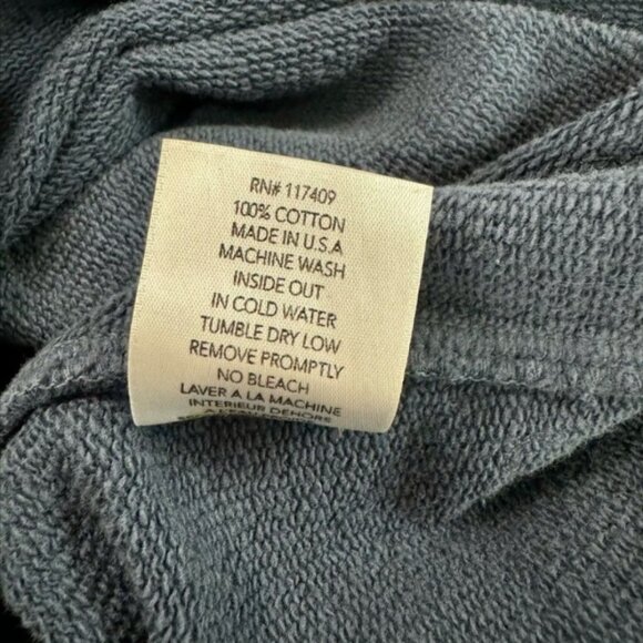 Frank & Eileen Olive Short Sleeve Original Capelet Sweatshirt Navy Blue One Size - Picture 7 of 11